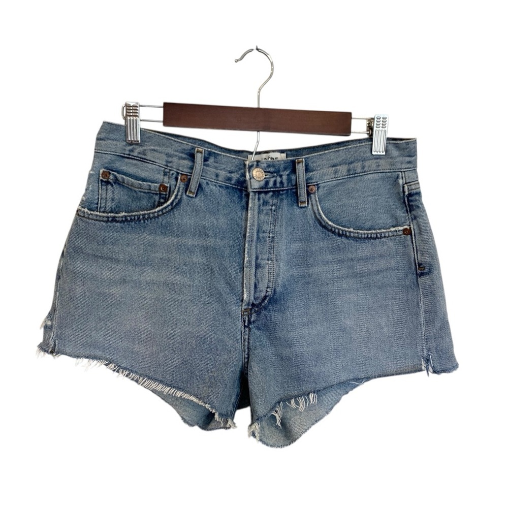 Agolde Parker Vintage Cut Off Shorts In Swapmeet - Picture 2 of 10